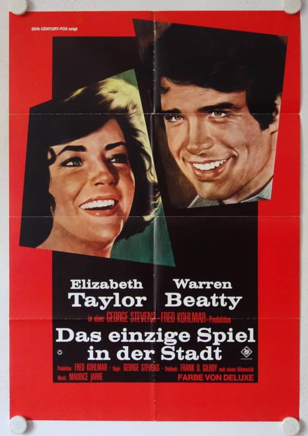 Das einzige Spiel in der Stadt originales deutsches Filmplakat